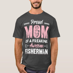 T-shirt Pêcheur Mère Fisher Maman Poisson