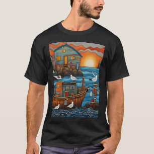 T-shirt Pêcheur mouette