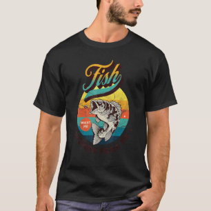 T-shirt Pêcheur pêche au bar Poisson me veut Femmes me cr