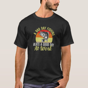 T-shirt Pêcheur Pêcheur Pêcheur Pêcheur Un Sac Jour Fis