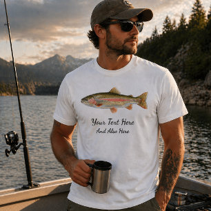 T-shirt Pêcheur personnalisé - Conception de pêche à la tr