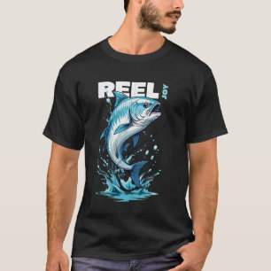 T-shirt Pêcheur. Poisson. Bobine de joie.