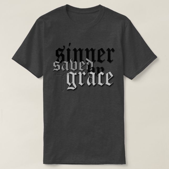 T-shirt pécheur sauvé par la bruyère de variété du drk t (Design devant)