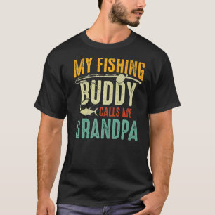 T-shirt Pêcheur vintage Mon pote de pêche Appelez-moi