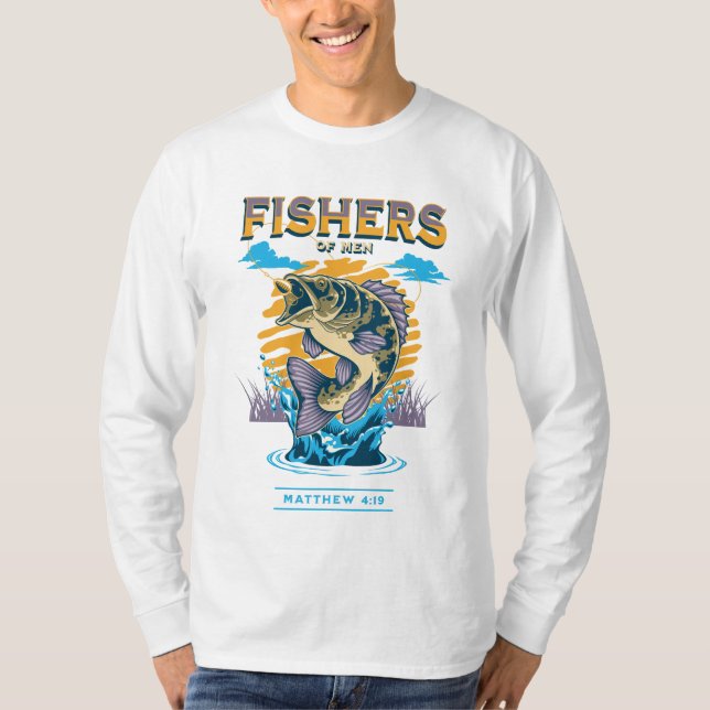 T-shirt Pêcheurs d'hommes Conception biblique | Matthieu 4 (Devant)