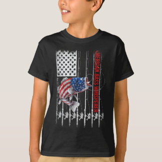 T-shirt Pêcheurs Patriotiques Américains B Pro Whisperer P