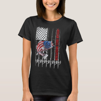 T-shirt Pêcheurs Patriotiques Américains B Pro Whisperer P