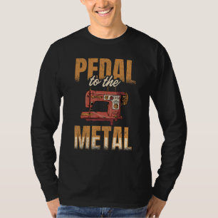 T-shirt Pédale À L'Eau Métal À Coudre Quilting Qui