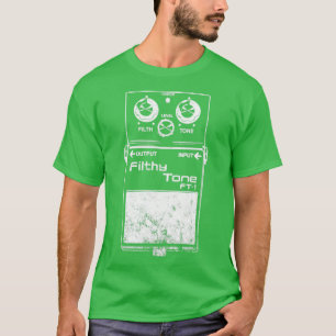 T-shirt Pédale de guitare en ton sale