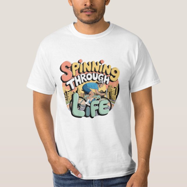 T-shirt Pédale en style avec graphisme vélo (Devant)