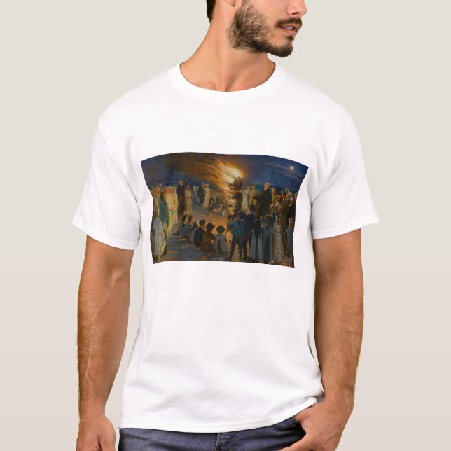 T-shirt Peder Severin Kroyer - Bonfire de la veille du mil (Devant)