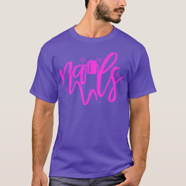 T-shirt Pedicuriste Manicuriste Professionnel Nails (Devant)