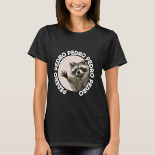 T-shirt Pedro Racoon Funny Animal Mignonne Design Amusant
