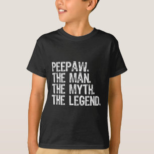 T-shirt Pee-paw L'Homme Le Mythe La Légende Bunnyaw Drôle