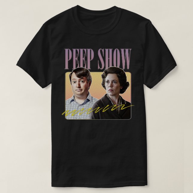T-shirt Peep Show Mème Rétro Fan Artwork (Design devant)