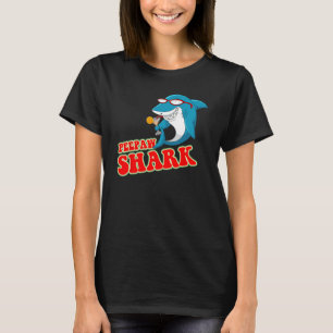 T-shirt Peepaw Shark Portant des lunettes de soleil Cool A