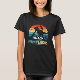 T-shirt Peepawsaurus T Rex Peepaw Dinosaur 3 Enfants Funny