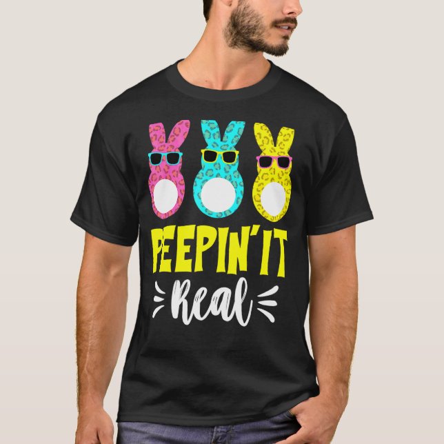 T-shirt Peepin It Real Happymère's Bunny Egg Hunt (Devant)