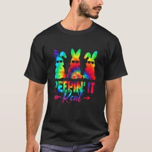 T-shirt Peepin It Real Tie Dye Joyeux Chasse aux oeufs de 