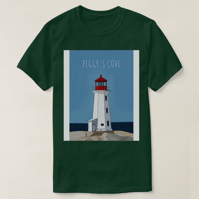 T-shirt Peggys Cove Nouvelle-Écosse Canada (Design devant)