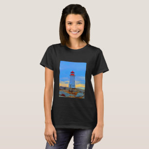 T-shirt Peggy's cove phare chemise phare route