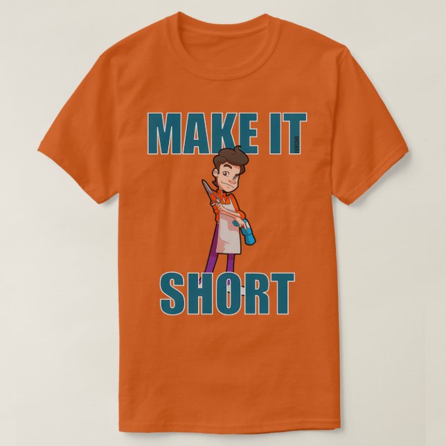T-shirt Peigne en barbre cadeau professionnel Classic TShi (Design devant)