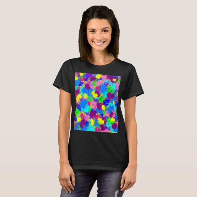 T-shirt Peignez l'éclaboussure (Devant entier)
