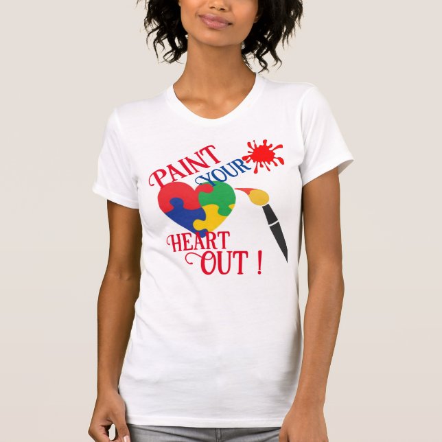 T-shirt Peignez votre coeur (Devant)
