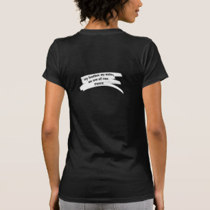 T-shirt Peindre un trait effacer le message de paix