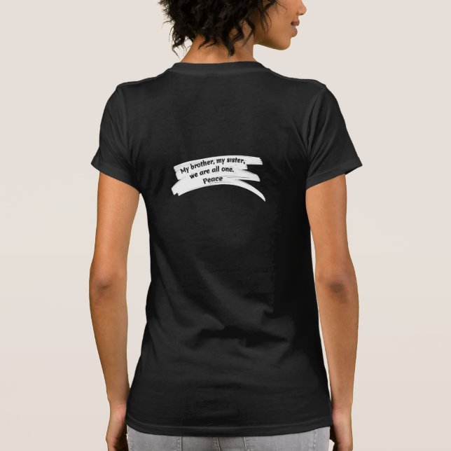 T-shirt Peindre un trait effacer le message de paix (Dos)