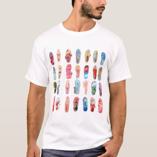 T-shirt peint de chaussures