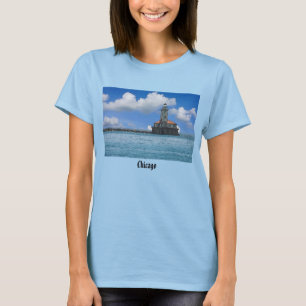 T-shirt peint du phare du port de Chicago