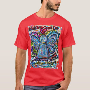 T-shirt peint en Ange de Cancer coloré