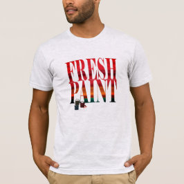 T-shirt peint frais