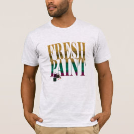 T-shirt peint frais