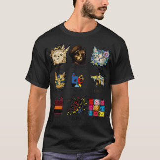 T-shirt Peintre célèbre d'histoire de l'art vintage Cool-L