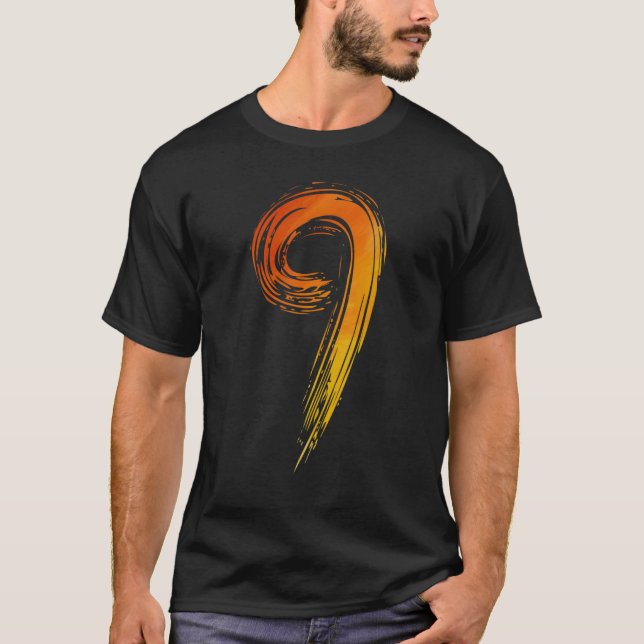 T-shirt Peintre couleur aquarelle artiste 9e anniversaire (Devant)