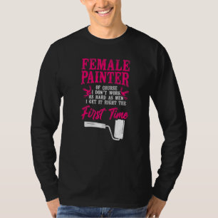 T-shirt Peintre Décoratrice Maison Fille Peintre Féminine