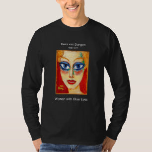 T-shirt Peintre Kees Van Dongen Femme aux yeux bleus Doule
