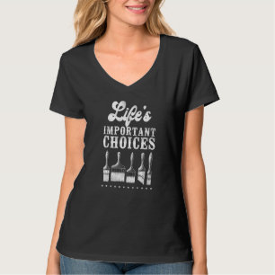 T-shirt Peintre Maison Décorateur Peinture Brush La vie es