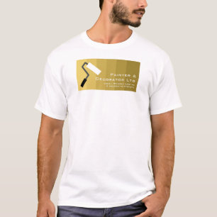 T-shirt Peintre ombre et rouleau à peinture, peintre et dé