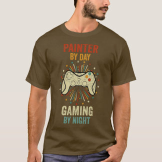 T-shirt Peintre Par Jour Jeu Par Nuit
