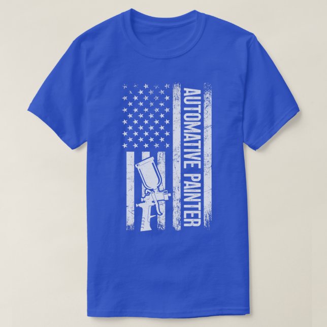 T-shirt Peintre Patriotique Automobile (Design devant)
