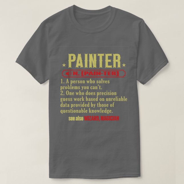 T-shirt Peintre Union Maison Peintre2 (Design devant)