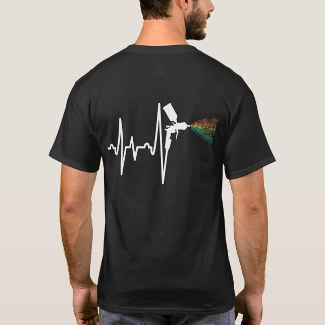 T-shirt Peintres de voiture Peinture Automobile Travail (Dos)