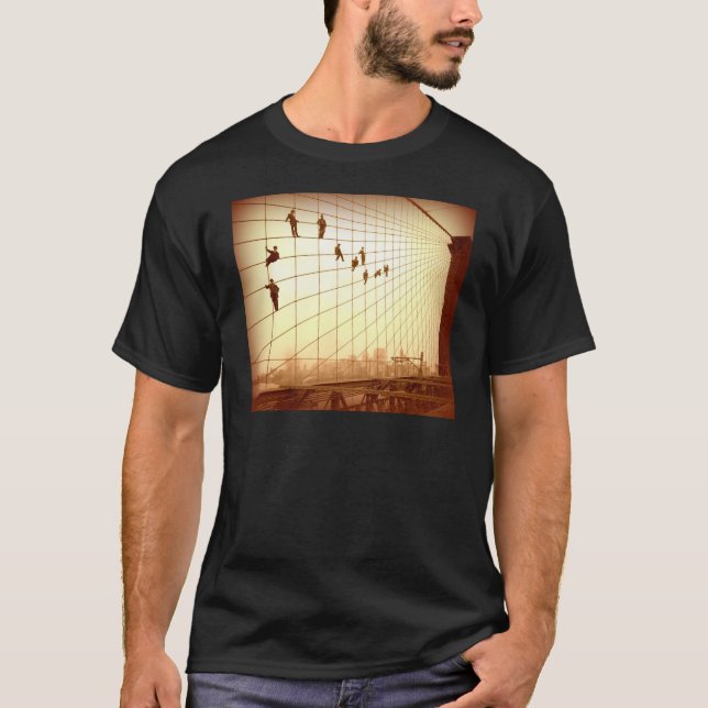 T-shirt Peintres vintages Brooklyn Bridge (Devant)