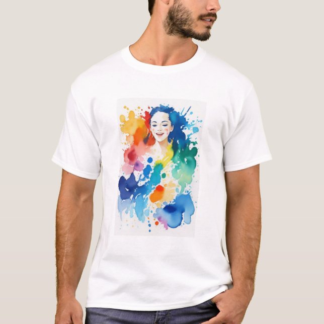 T-shirt peinture #24 (Devant)