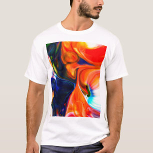 T-shirt Peinture à encre éclatée : Abstraite colorée