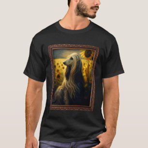 T-shirt Peinture à la hache afghane Fleur de tournesol Mam