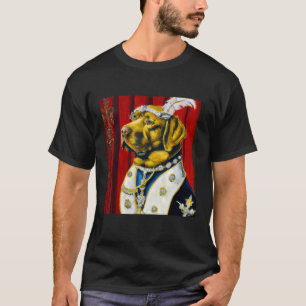 T-shirt Peinture à l'huile de couleur Royal Jaune Labrador
